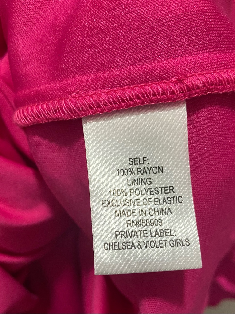 Chelsea & Violet Girls' Hot Pink Ruffle Tiered Dress Medium 10/12 - Picture 5 of 5
